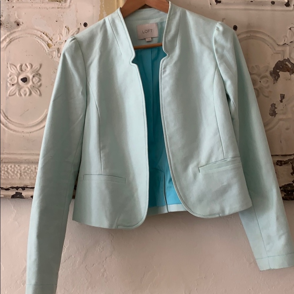 Teal Anne Taylor Loft Blazer